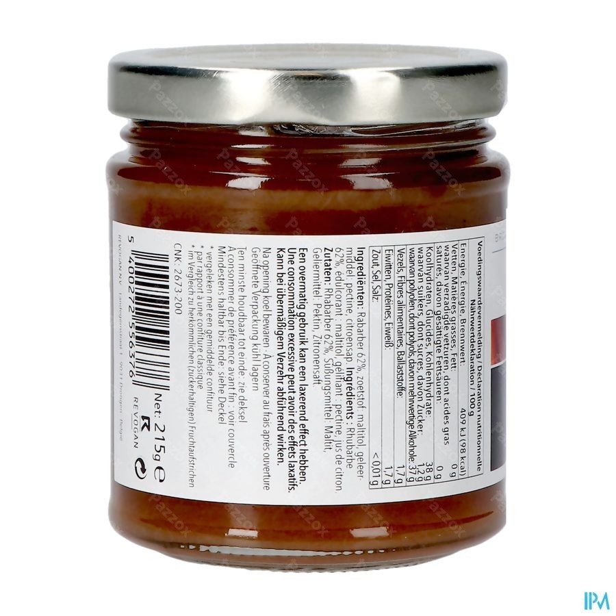 Prodia Tartinade Extra Rhub. Maltitol 215g Revogan