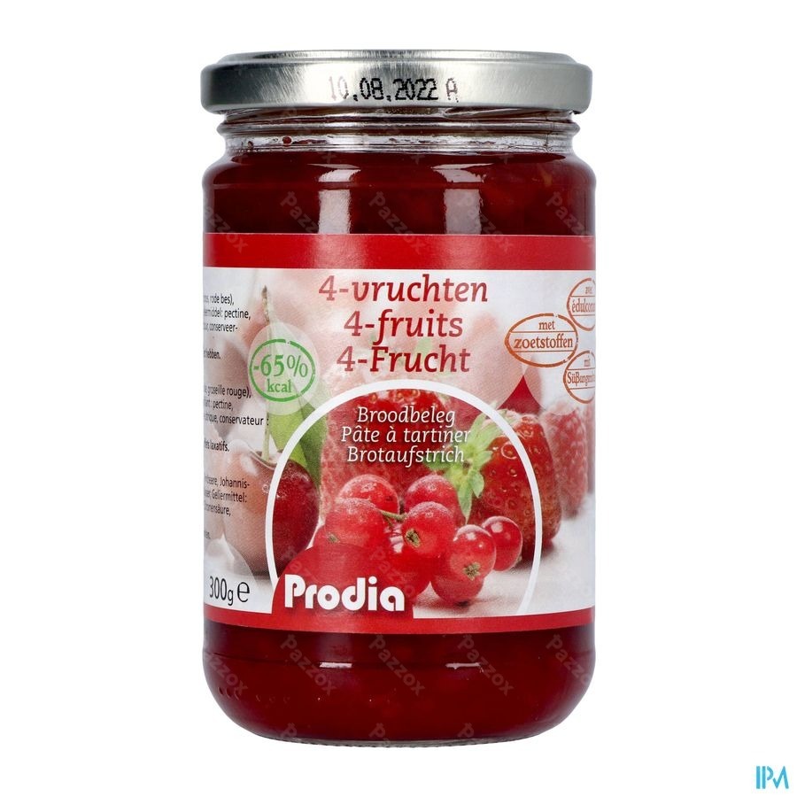 Prodia Tartinade 4 Fruits+maltit.300g 6189 Revogan