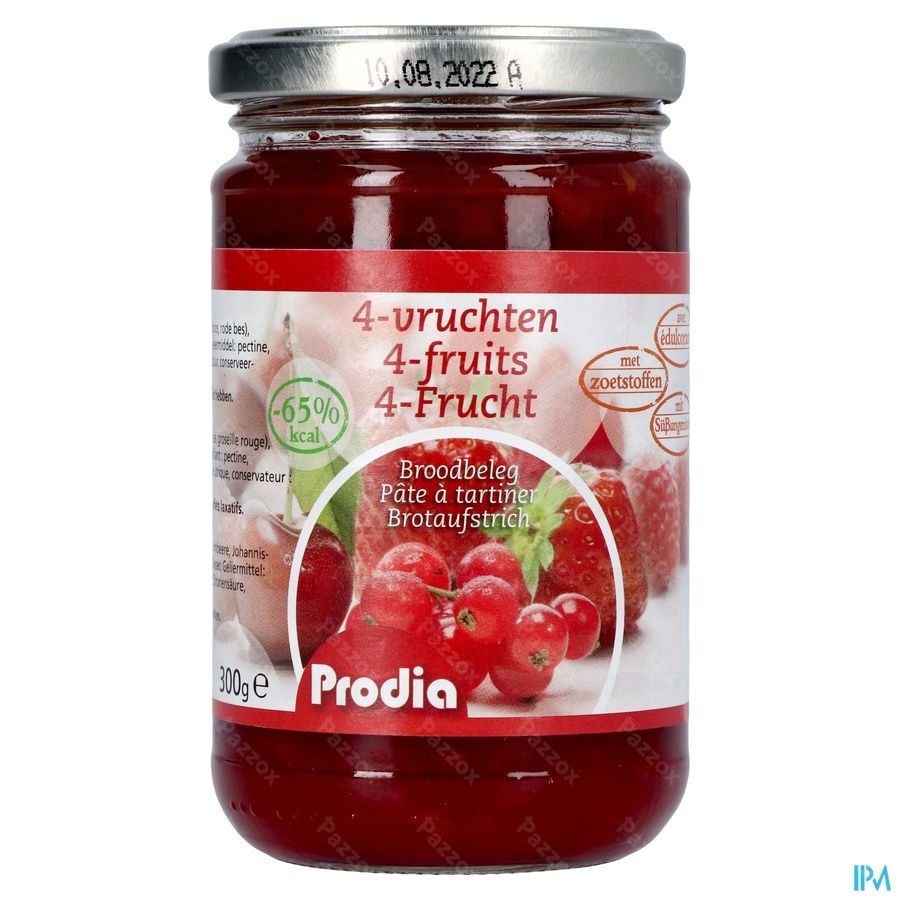 Prodia Tartinade 4 Fruits+maltit.300g 6189 Revogan