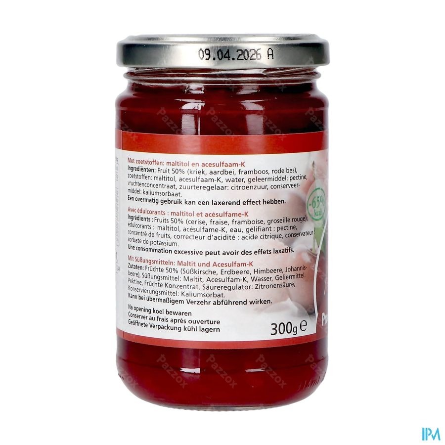 Prodia Tartinade 4 Fruits+maltit.300g 6189 Revogan