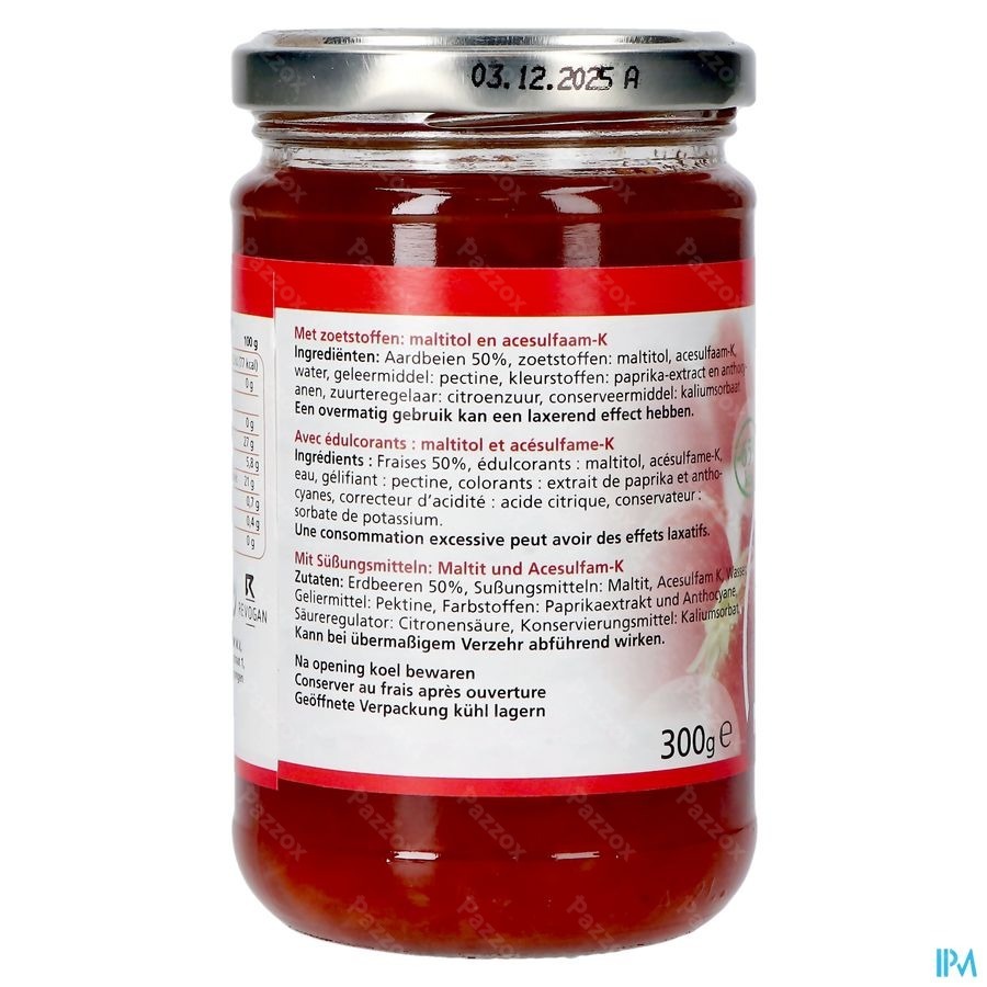Prodia Tartinade Fraise+maltitol 300g 6071 Revogan