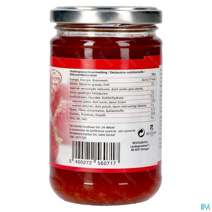 Prodia Tartinade Fraise+maltitol 300g 6071 Revogan