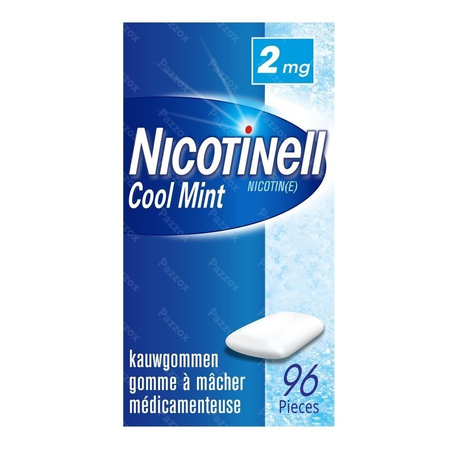 Nicotinell Cool Mint 2mg Gommes A Macher 96