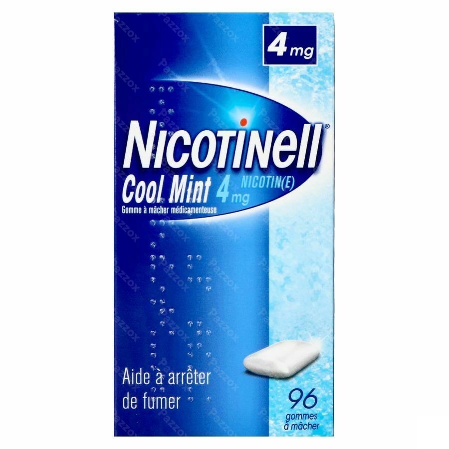 Nicotinell Cool Mint 4mg Gommes A Macher 96