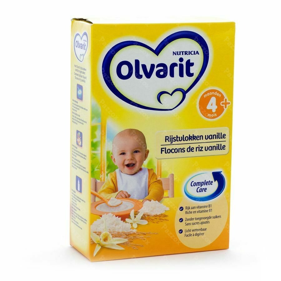 Olvarit Rijstvlokken Vanille Nf 225g