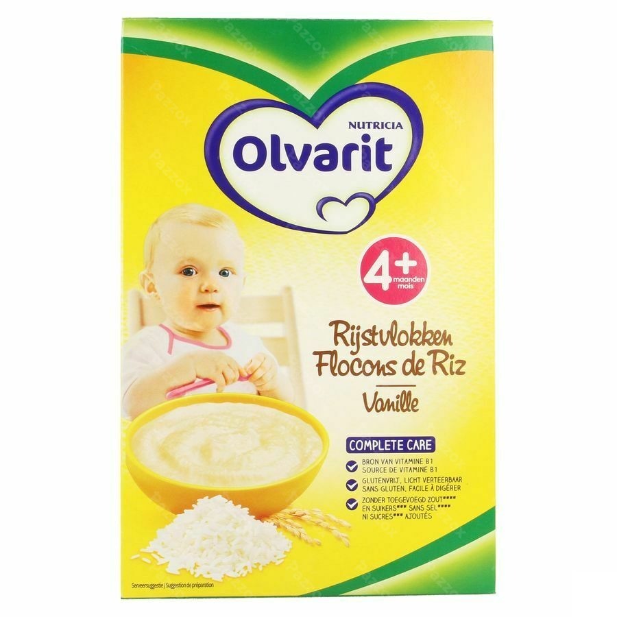 Olvarit Rijstvlokken Vanille Nf 225g