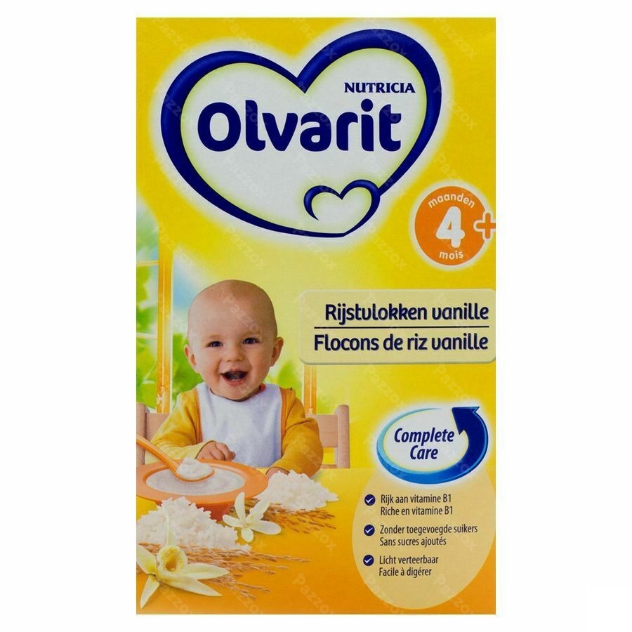 Olvarit Rijstvlokken Vanille Nf 225g