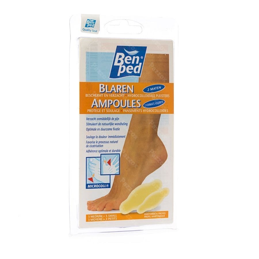 Benped Pans Ampoules Ort.-doigts 3xmedium+3xsmall
