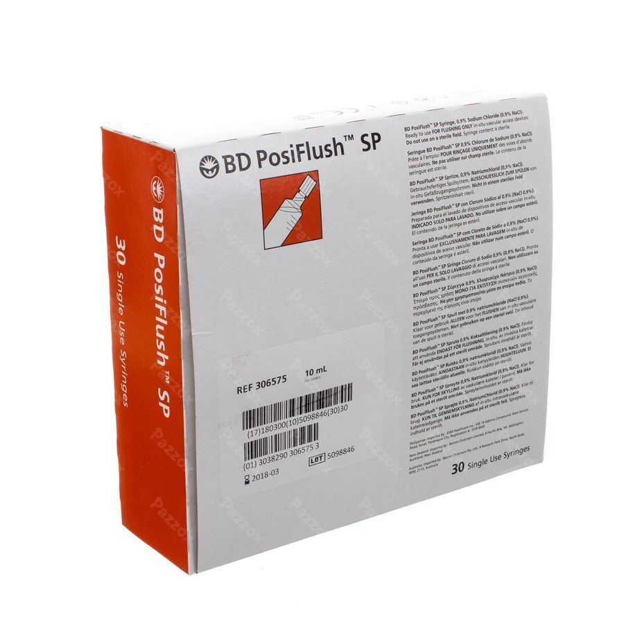 Bd Posiflush Sp Nacl 0,9% Ser. Rtu 10ml 1x30
