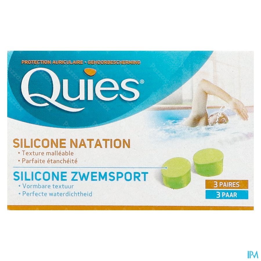 Quies Protection Auditive Natation Maxi Sil.3paire