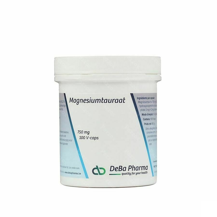 Magnesiumtauraat V-caps 100x750mg Deba