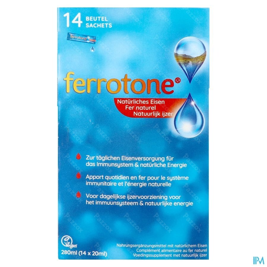Ferrotone Zakje 14x20ml