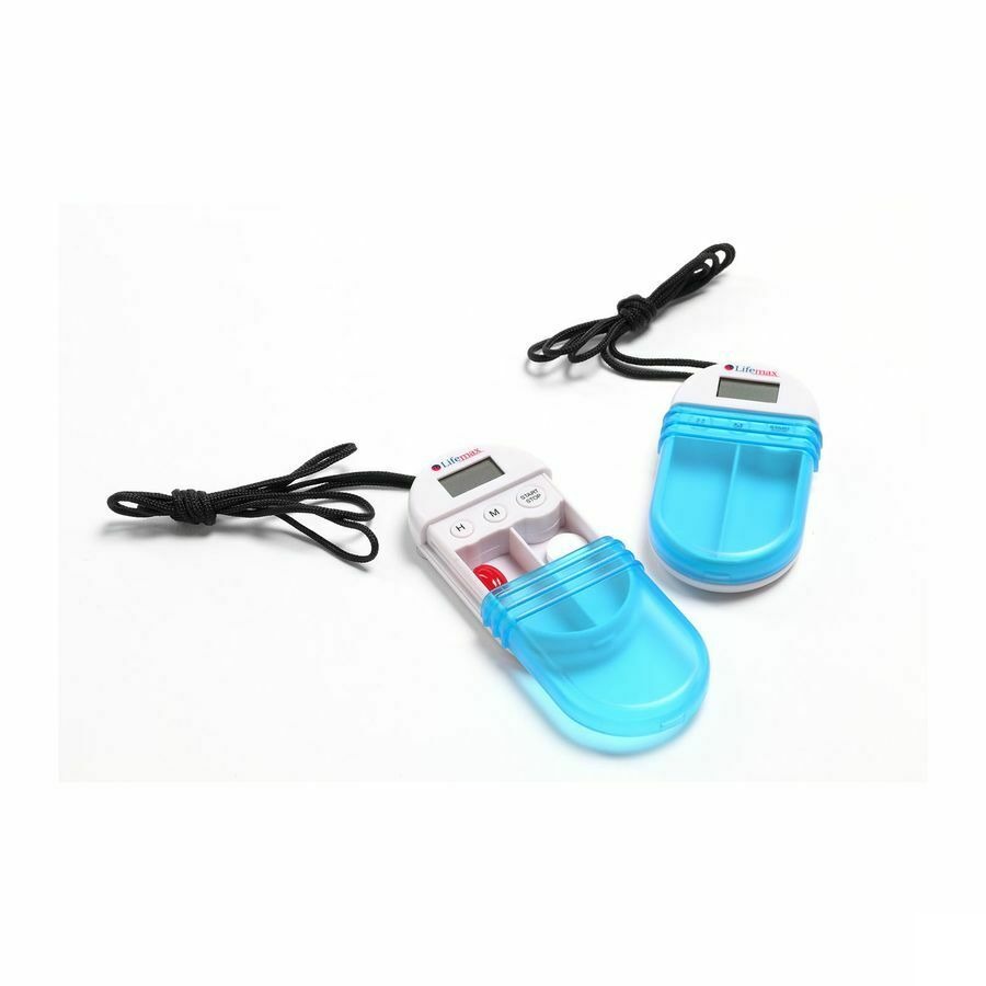 Boite Medicaments 1 Compart.+ Horloge Lcd+cordon