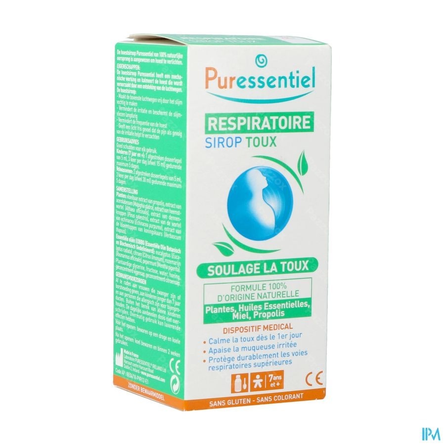 Puressentiel Respiratoire Sirop Toux Gorge 125ml