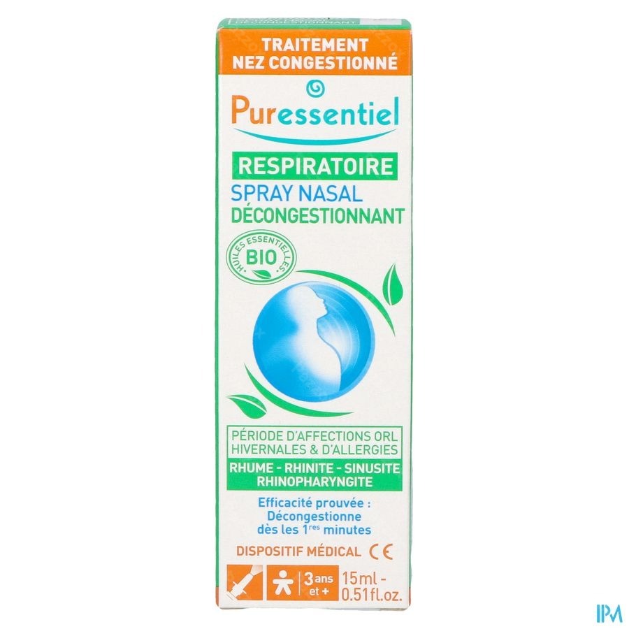 Puressentiel Respiratoire Spray Nasal 15ml