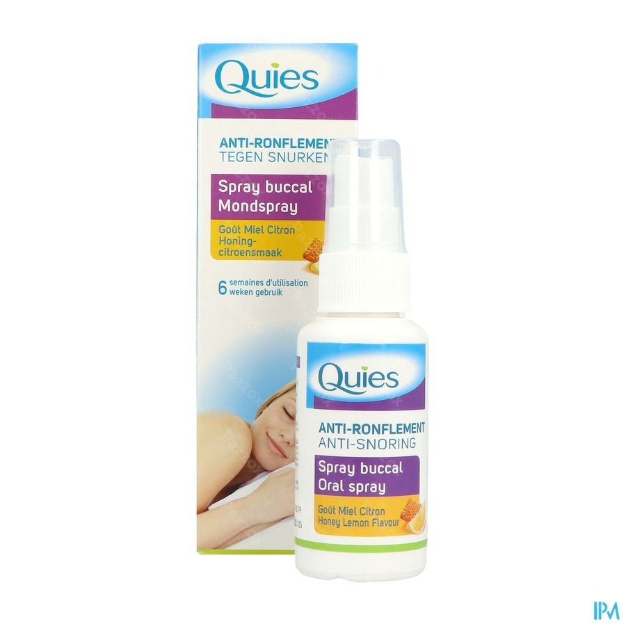 Quies Tegen Snurken Honing Citroensmaak Mondspray 70ml