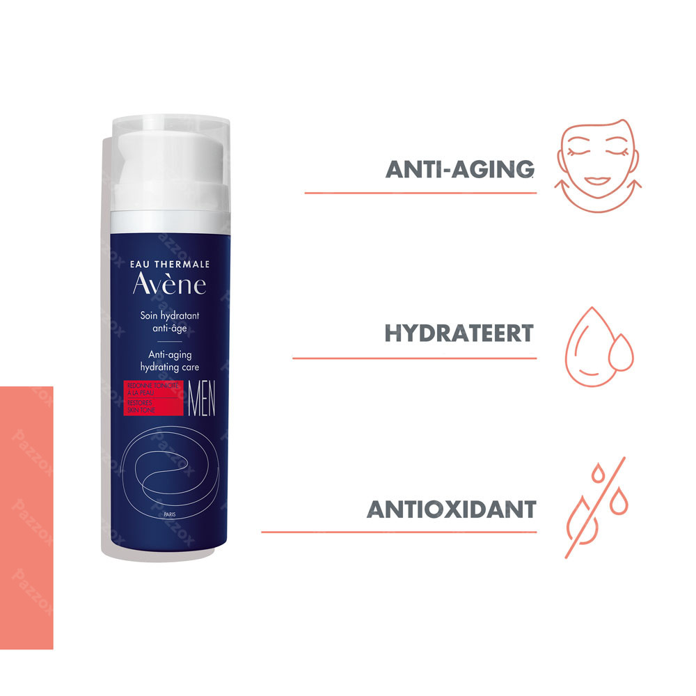 Avène Men Hydraterende Anti-agingverzorging Gevoelige Huid 50ml