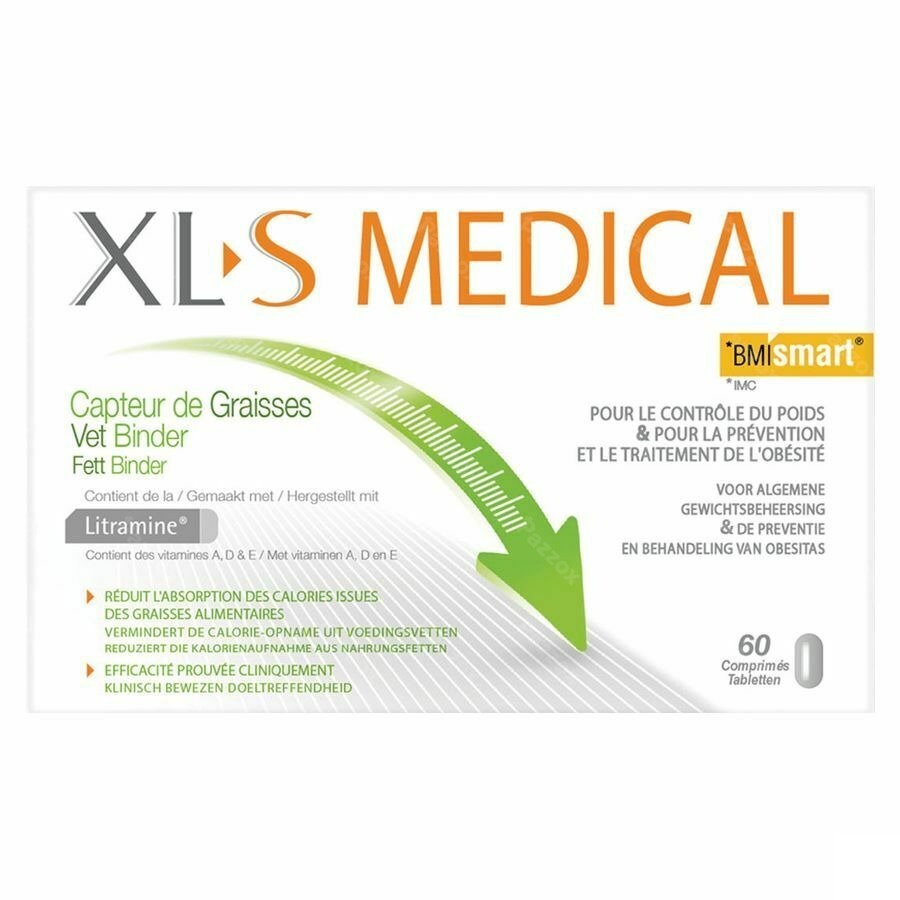 Xls Medical Capteur De Graisses 60 Comprim&eacute;s