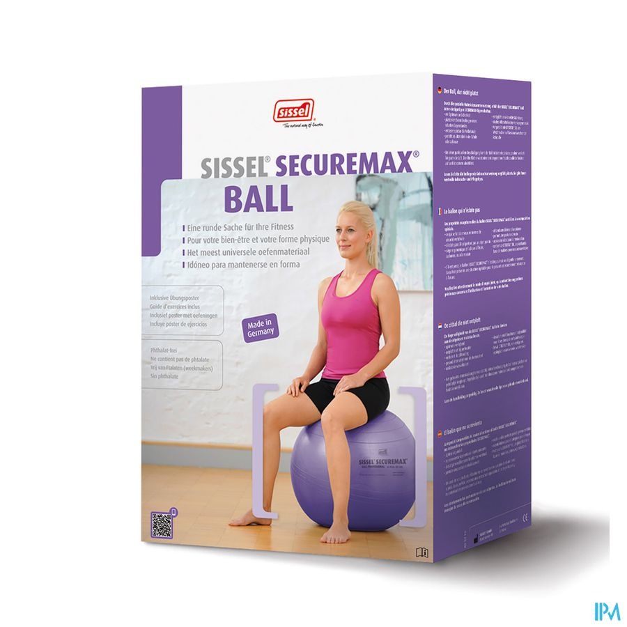 Sissel Ball Securemax Zitbal Diam.75cm Blauw-paars