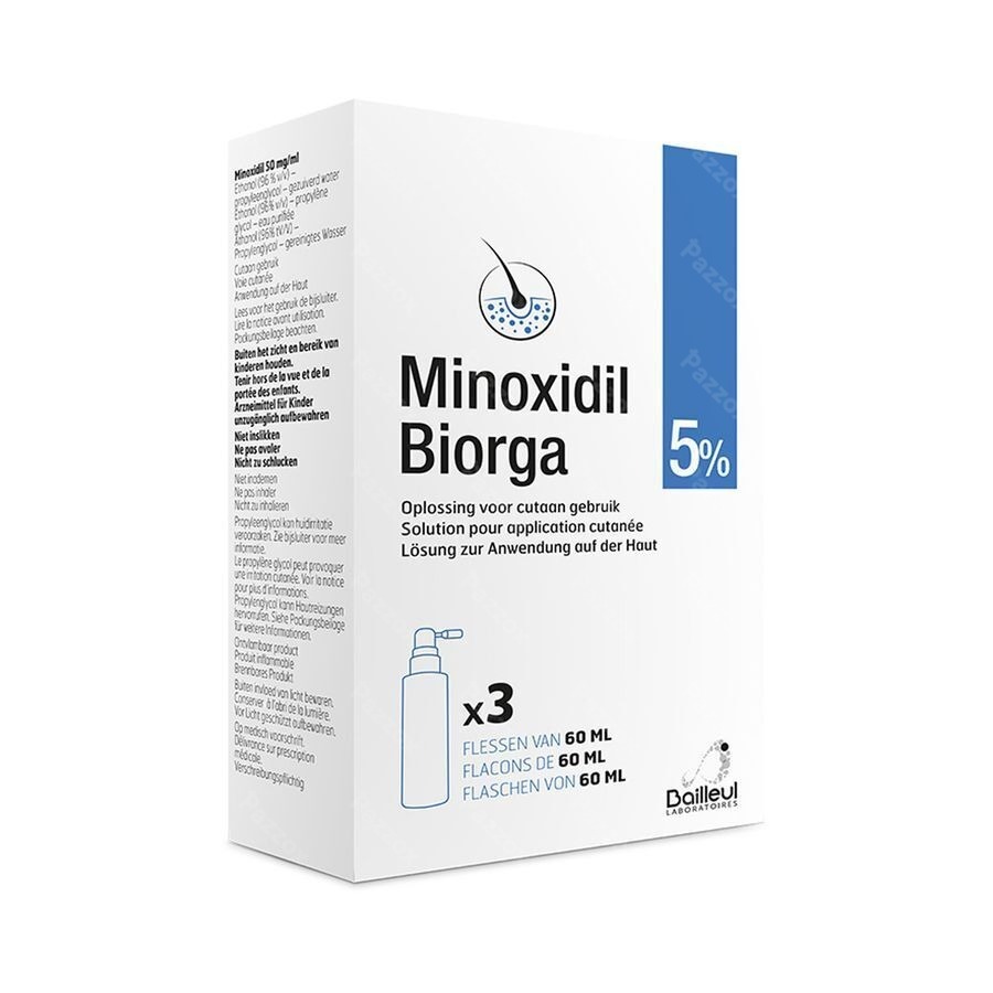 Biorga Minoxidil 5% 3x60ml