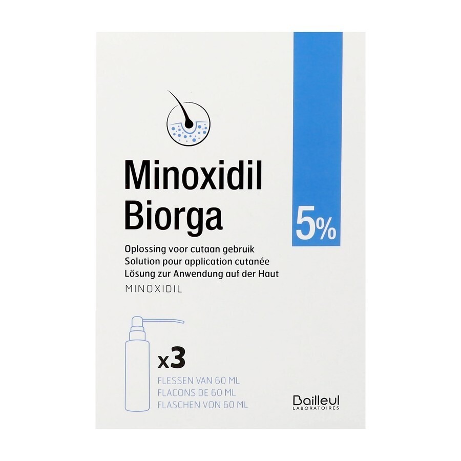 Biorga Minoxidil 5% 3x60ml