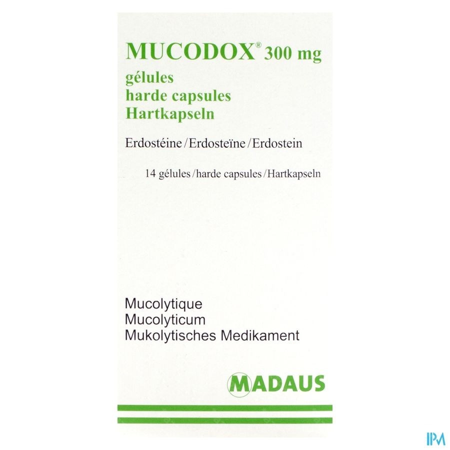 Mucodox 300mg Caps 14