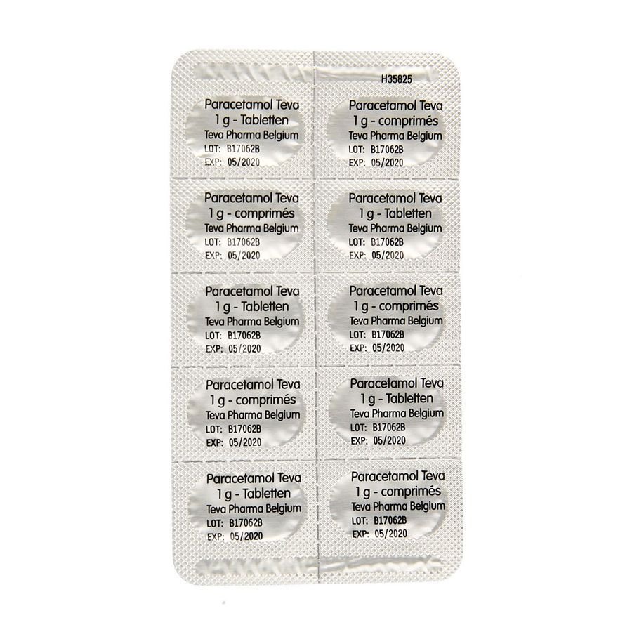 Paracetamol Teva 1g 10 Comprimés