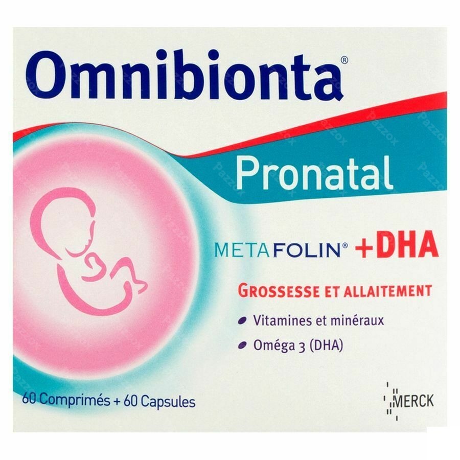 Omnibionta Pronatal Metafolin+dha Tabl 60+caps 60