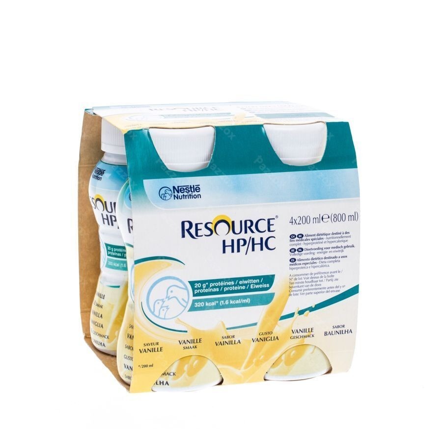 Resource Hp Hc Vanille Bouteille 4x200ml