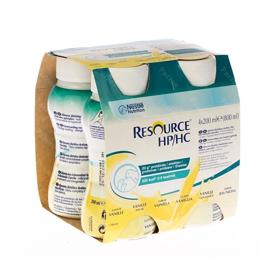 Resource Hp Hc Vanille Bouteille 4x200ml