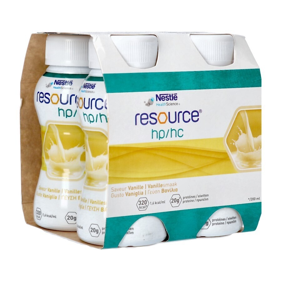 Resource Hp Hc Vanille Fles 4x200ml