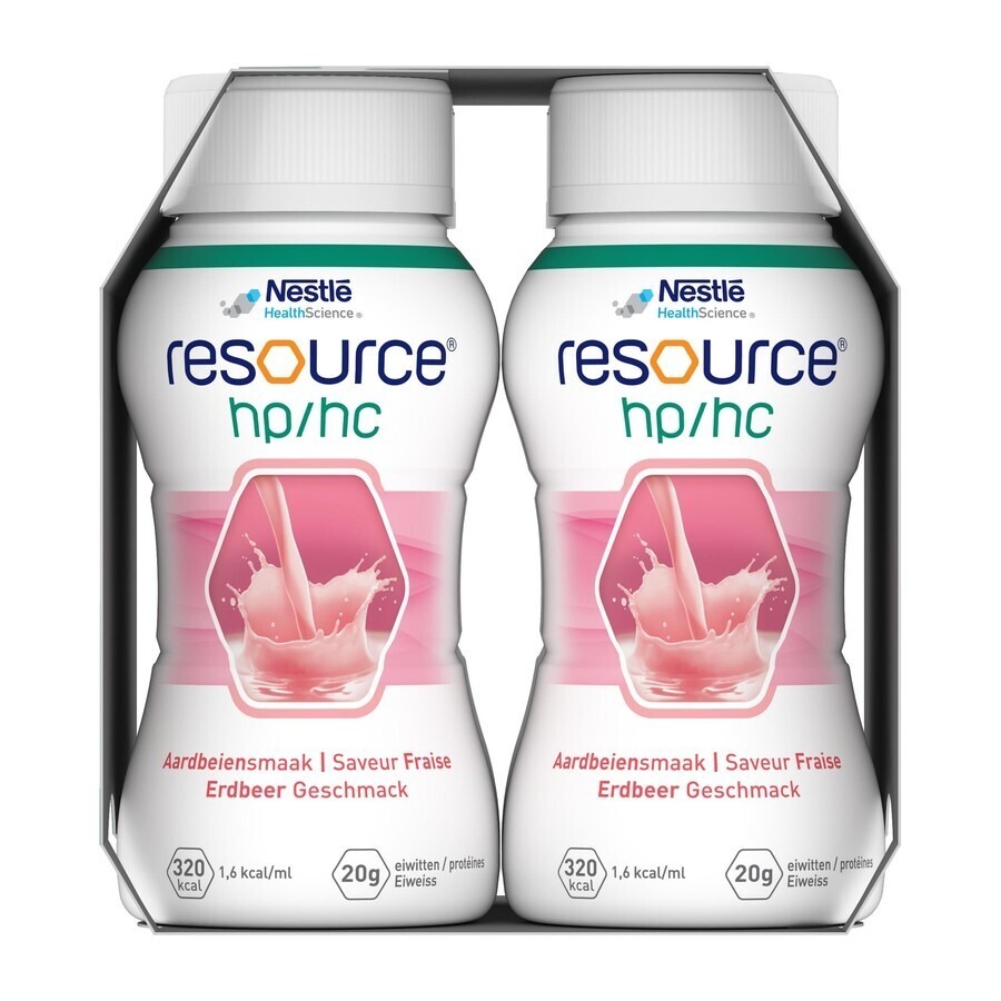 Resource Hp Hc Fraise Bouteille 4x200ml