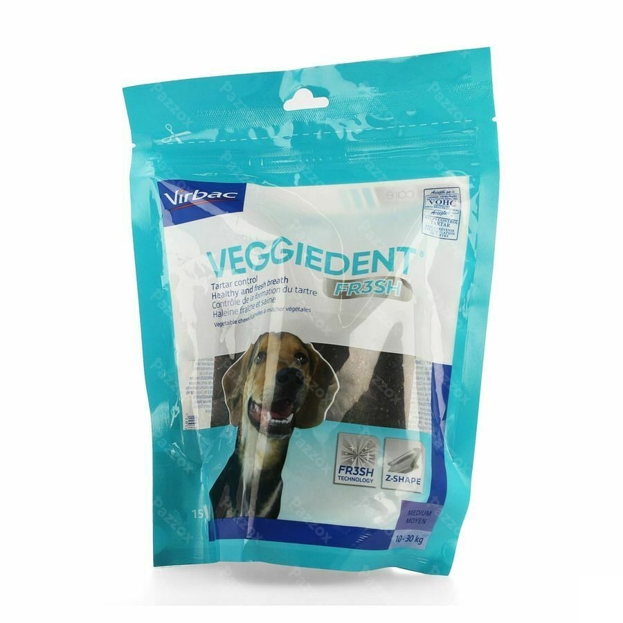 Veggiedent Chien 10-30kg Lamelles A Macher 15