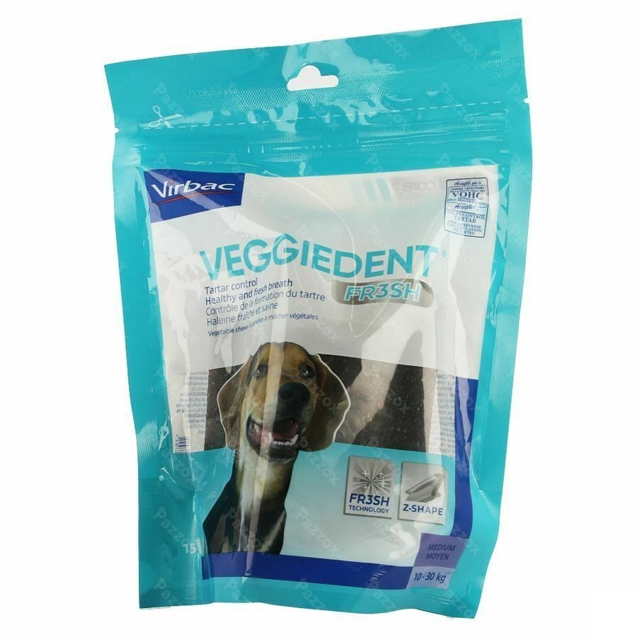 Veggiedent Chien 10-30kg Lamelles A Macher 15