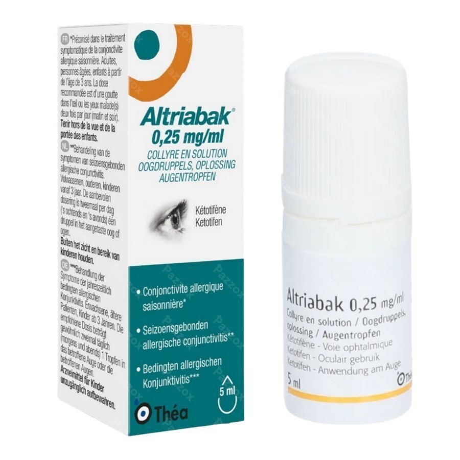 Altriabak 0,25mg/ml Oogdruppels Fl 5ml