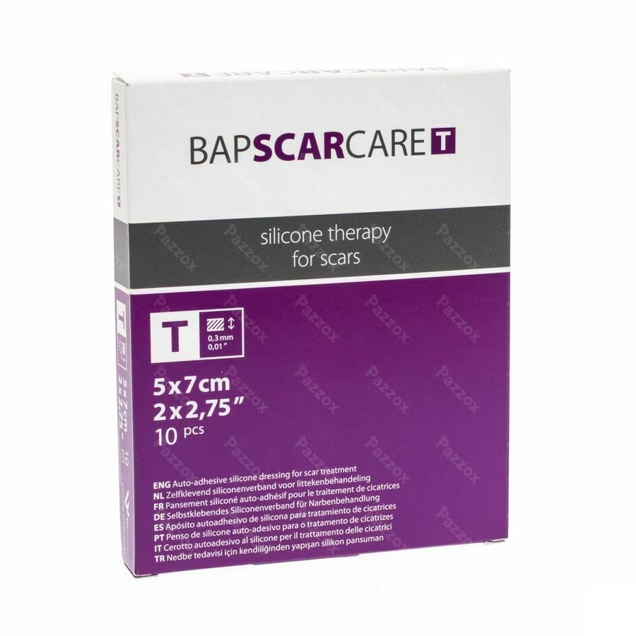 Bap Scar Care T Pans Fin Transp 5x 7cm 10 600507