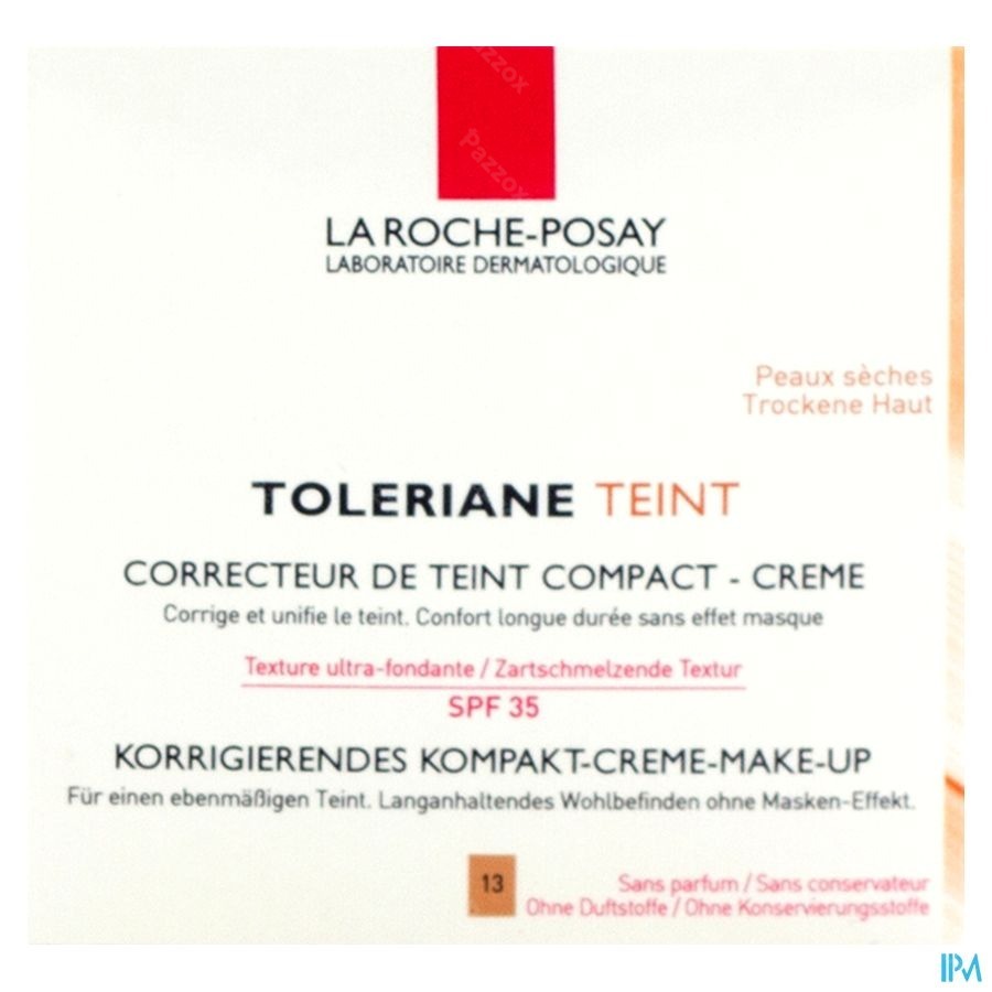 La Roche-Posay Toleriane Teint Compact Correctie 13 Beige Zand 9g