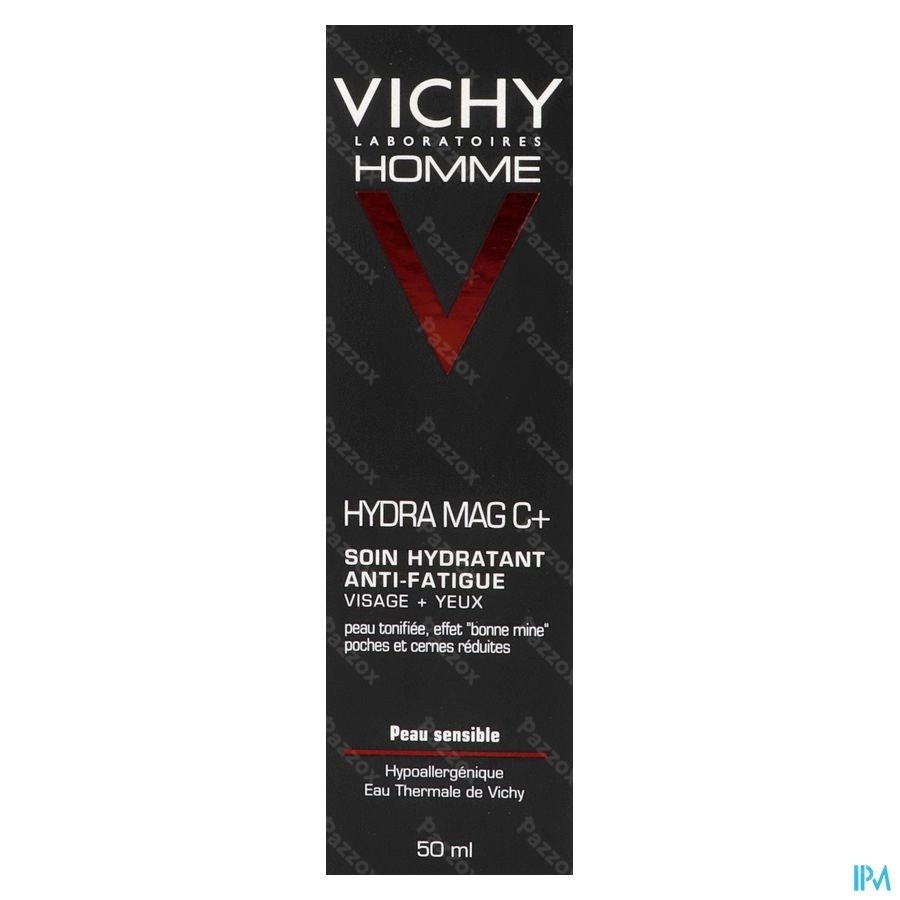 Vichy Homme Hydra Mag C+ Anti-Vermoeidheid Gezichtsverzorging 50ml
