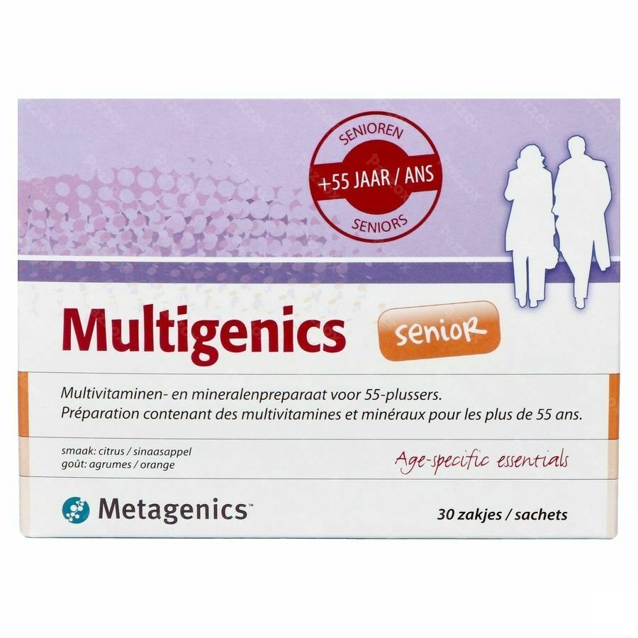 Metagenics Multigenics Senior 30 Poederzakjes