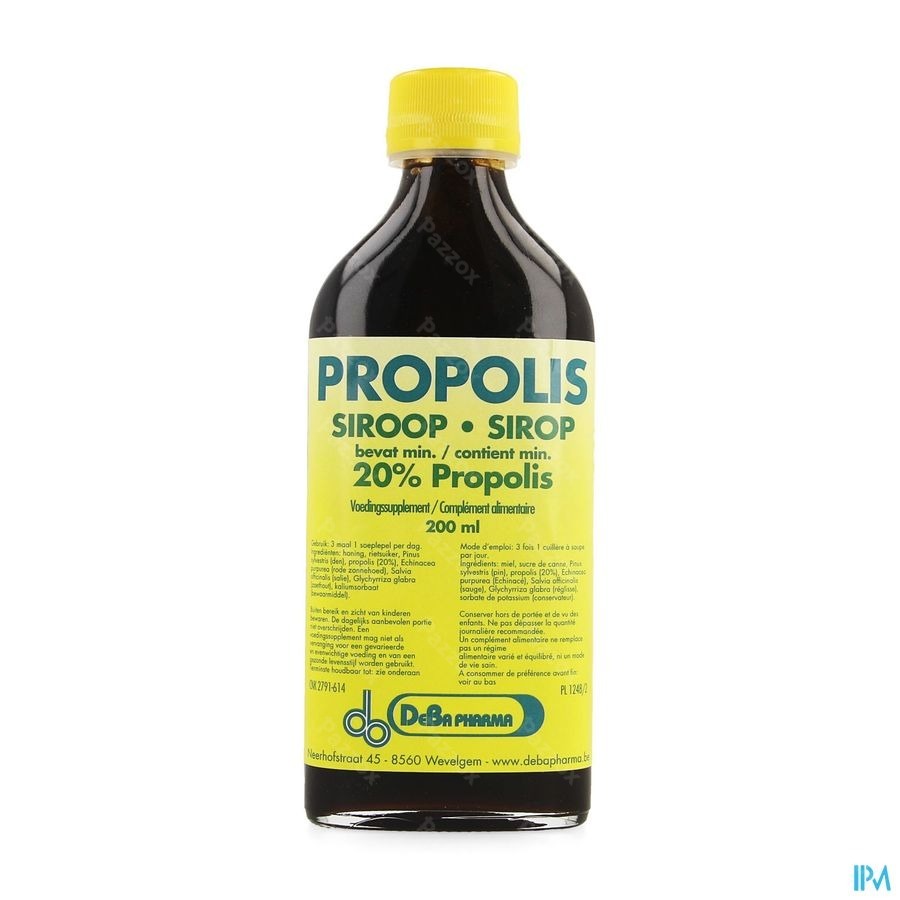Propolis Siroop 20% 200ml Deba