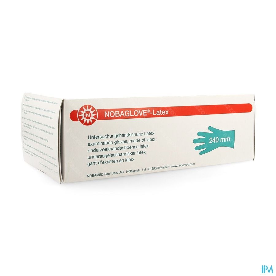 Noba Handschoen Latex Poedervrij l 100 5700660