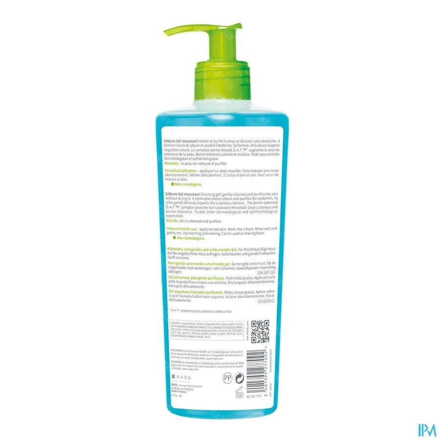 Bioderma Sébium Gel Moussant 500ml