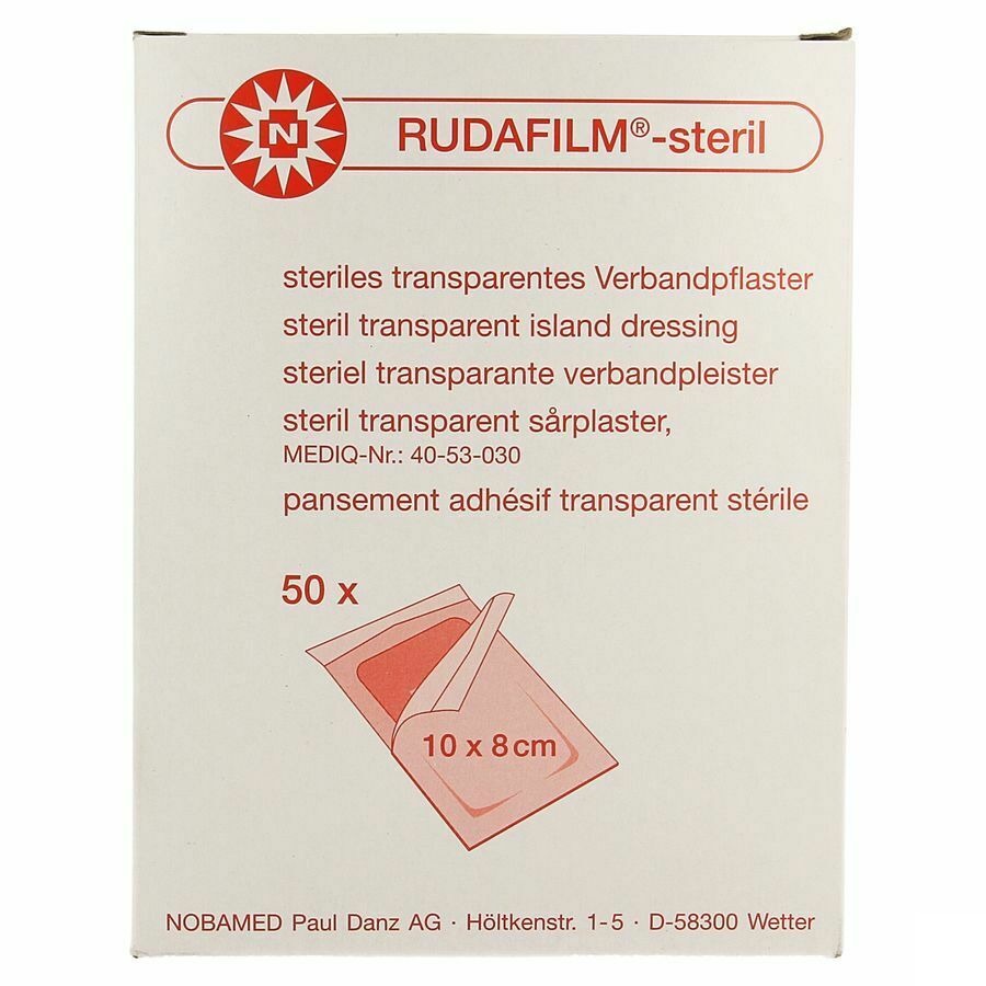 Noba Rudafilm Steriel Transp 10cmx 8cm 50 9280322