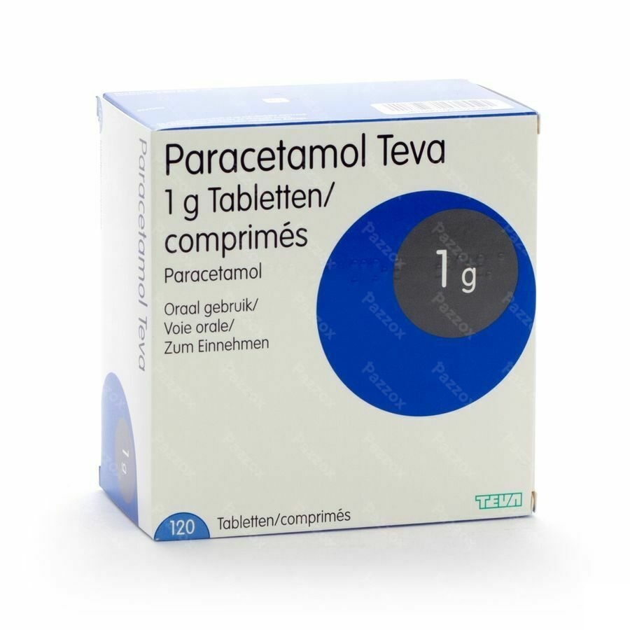 Paracetamol Teva 1g 120 Tabletten