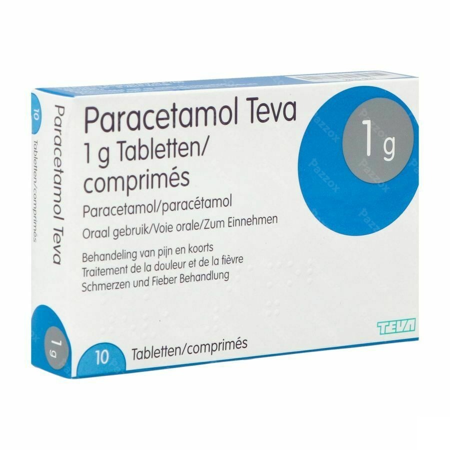 Paracetamol Teva 1g 10 Comprimés