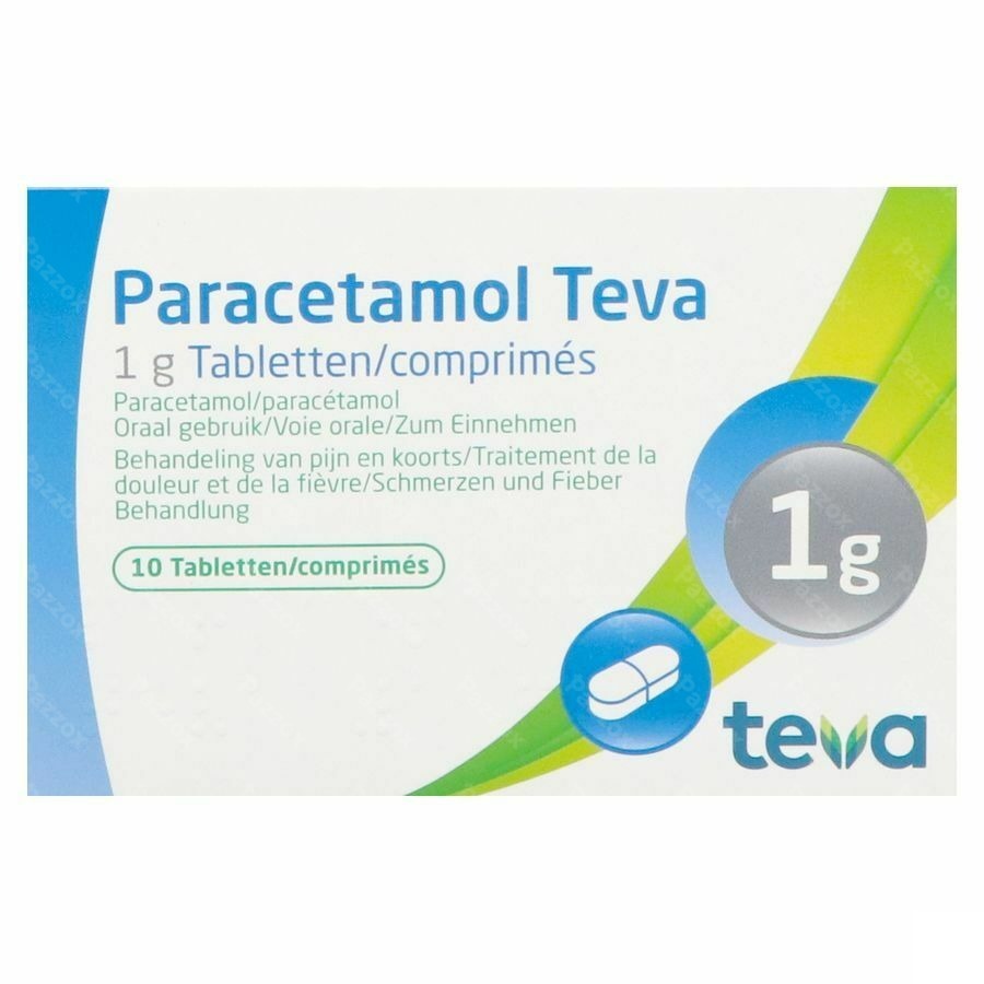 Paracetamol Teva 1g 10 Comprimés