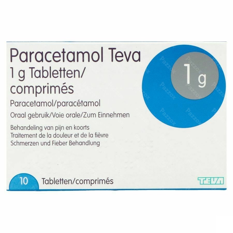 Paracetamol Teva 1g 10 Comprimés