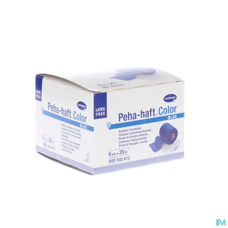 Peha-haft Blauw Lf 6cmx20m 1 P/s
