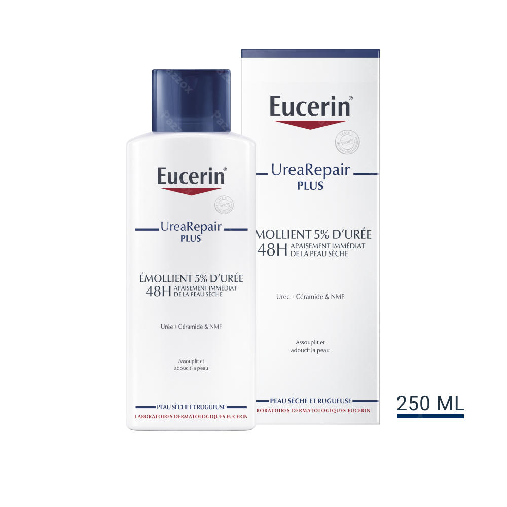 Eucerin UreaRepair Plus Emollient 5% d'Urée Peau Sèche et Rugueuse 250ml