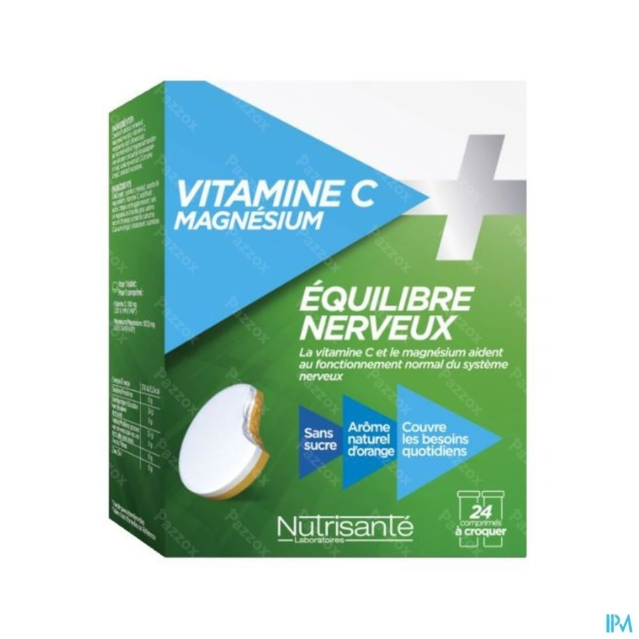 Vitamine C+magnesium Comp A Croquer Tube 2x12
